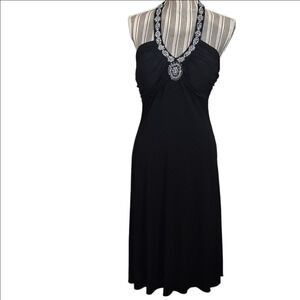 Spencer  Black Jeweled Build-In Bra